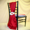 stylish red chair cover